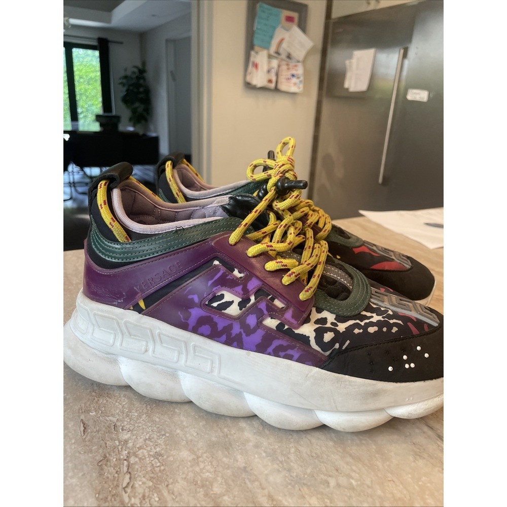 Versace Chain Reaction 2  Sneakers Size 10 Women